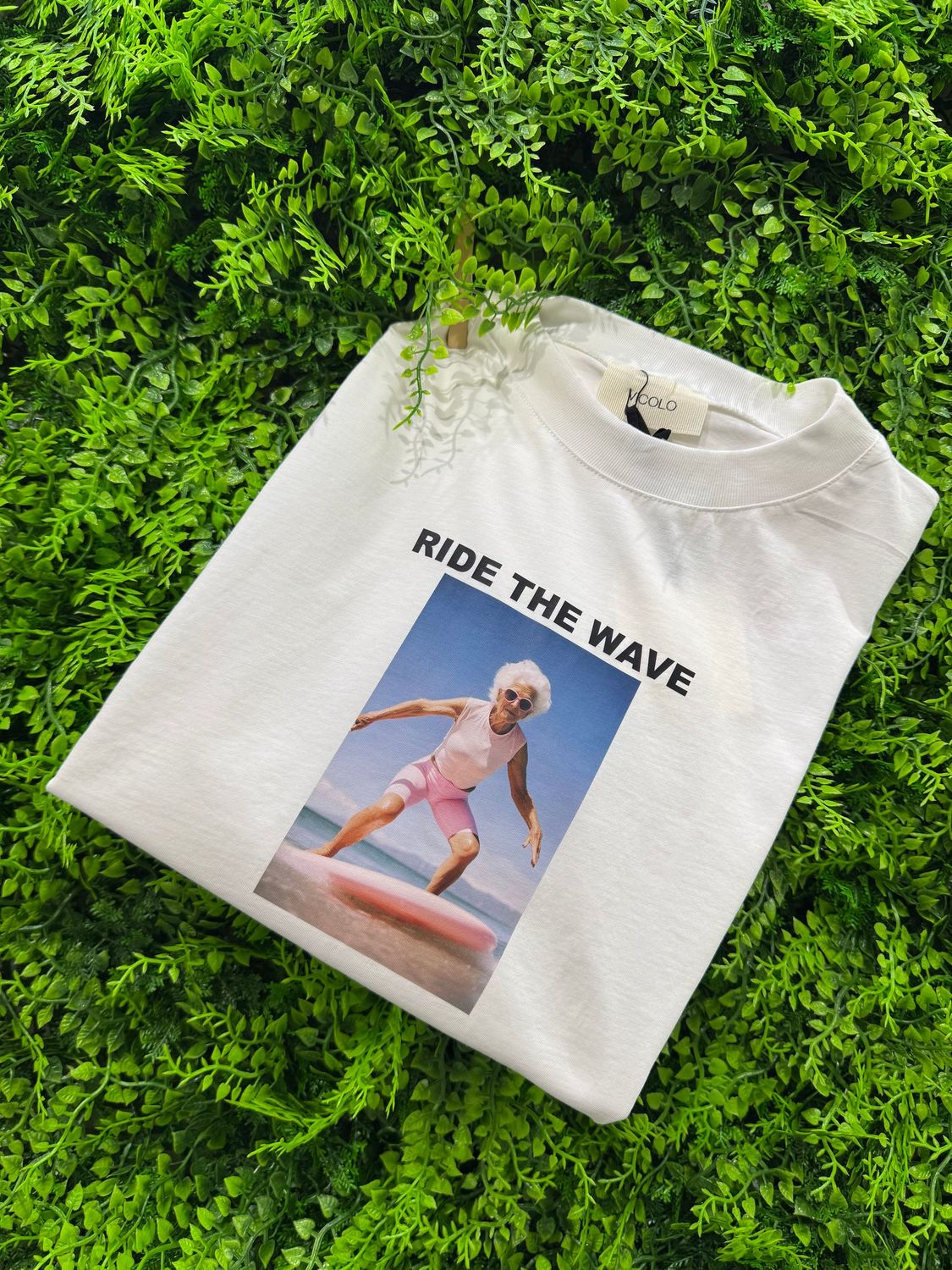 T-Shirt Vicolo "Ride the wave" TAGLIA UNICA