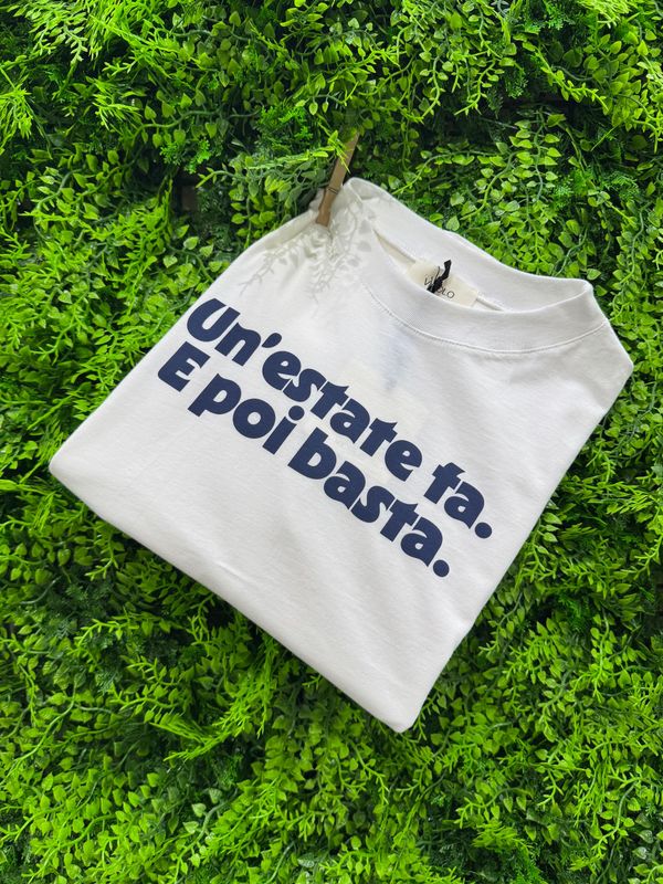 T-Shirt Vicolo T-Shirt Vicolo "Un'estate fa. E poi basta" TAGLIA UNICA