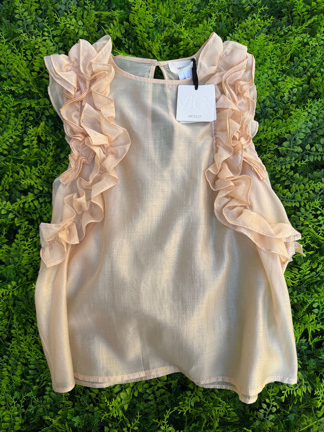 Top Vicolo con rouge champagne
