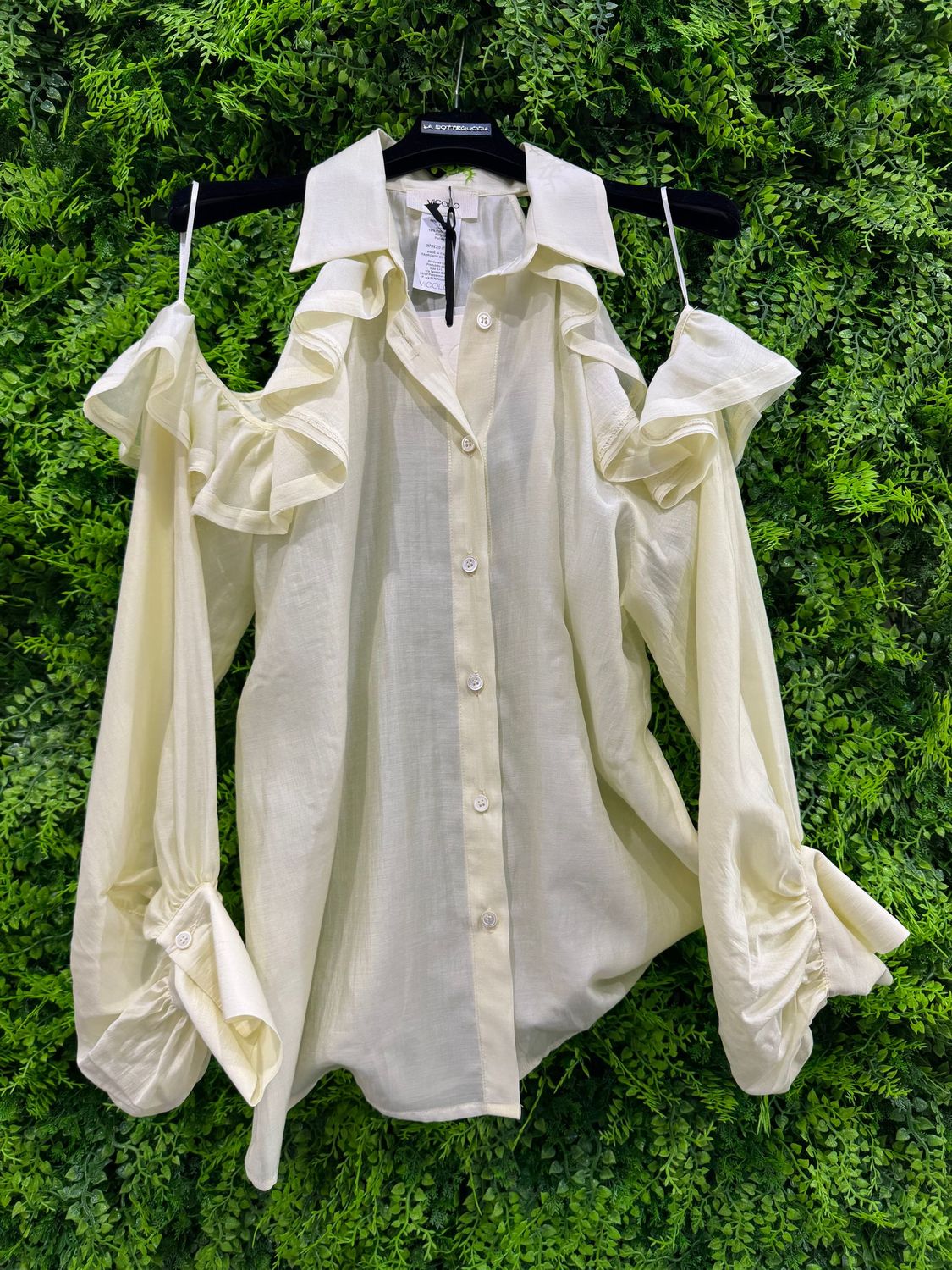 Camicia Vicolo gialla TAGLIA UNICA