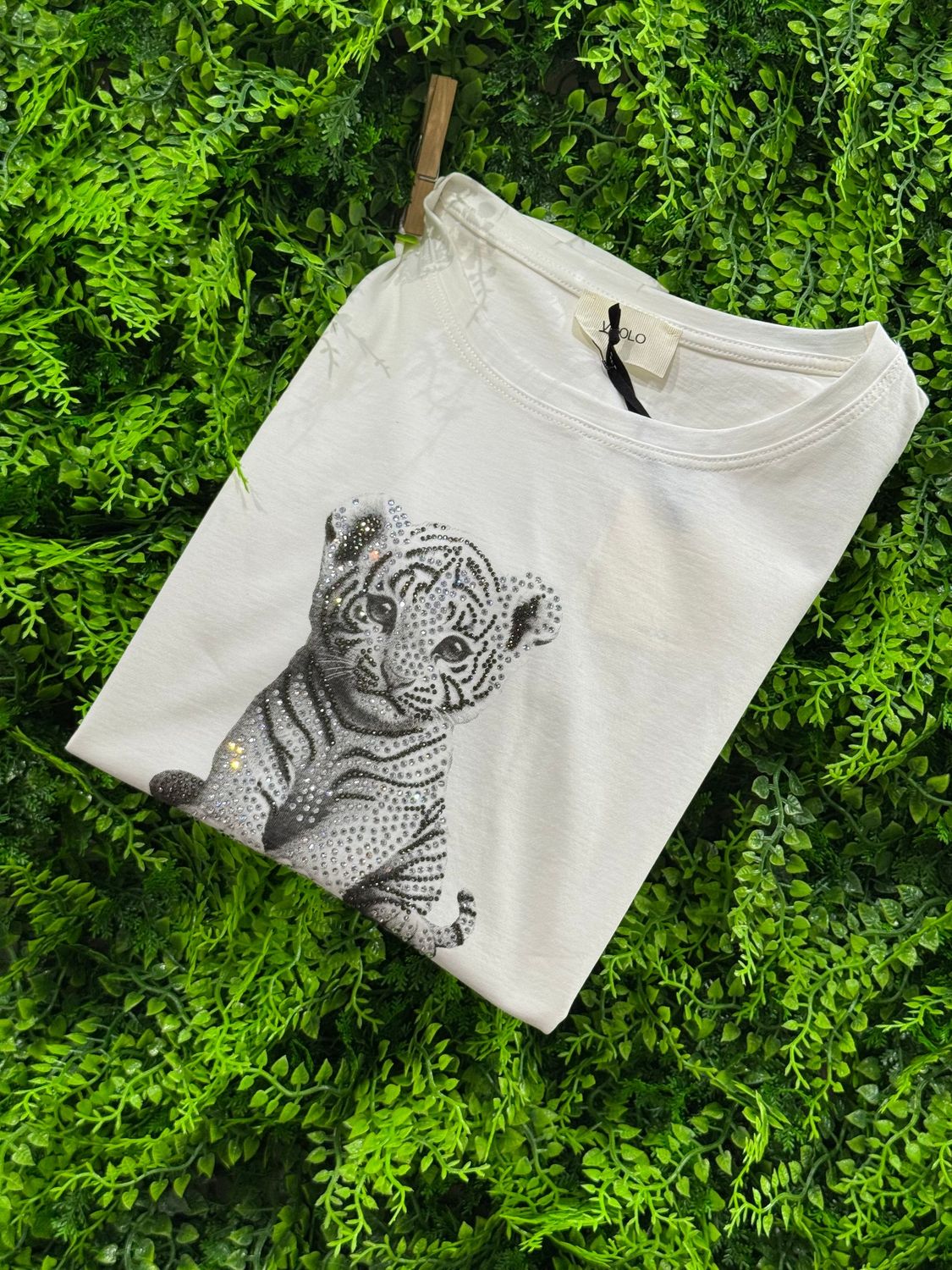 T-Shirt Vicolo "Tigrotto glitterato" TAGLIA UNICA