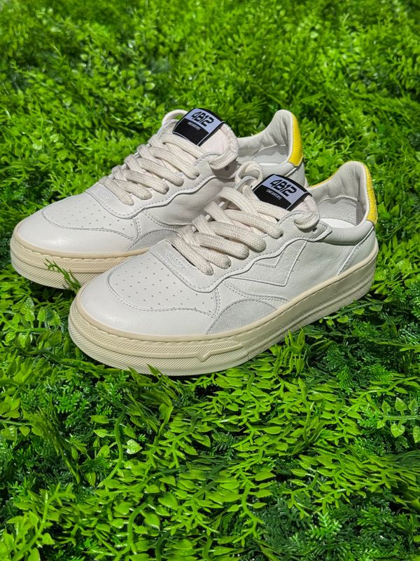 Sneaker 4B12 HYPER Bianco Giallo Sneaker 4B12 HYPER Bianco Giallo