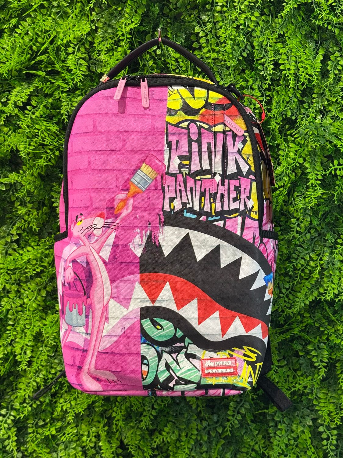 BACKPACK Pink Panther Painting Over Graffiti
