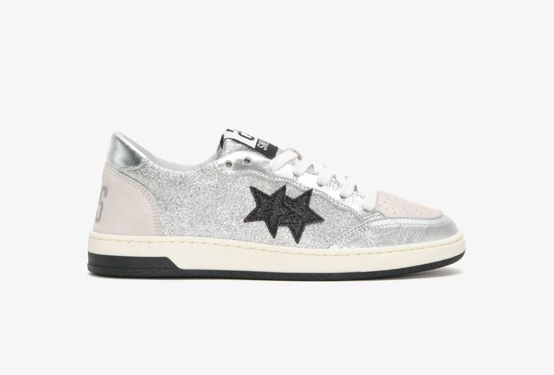 SNEAKERS 2 STAR WEEK Silver-Black
