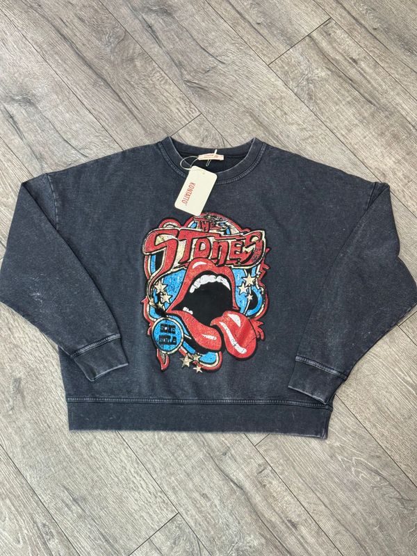 KONTATTO Felpa ONE SIZE  GREY The Stones