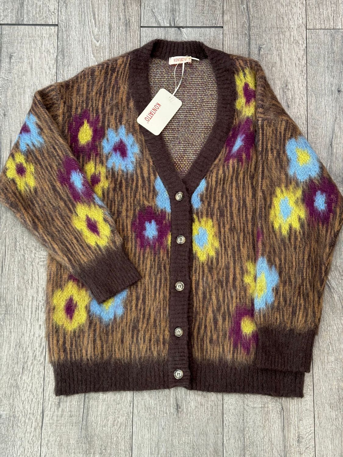 KONTATTO Cardigan ONE SIZE Fiori