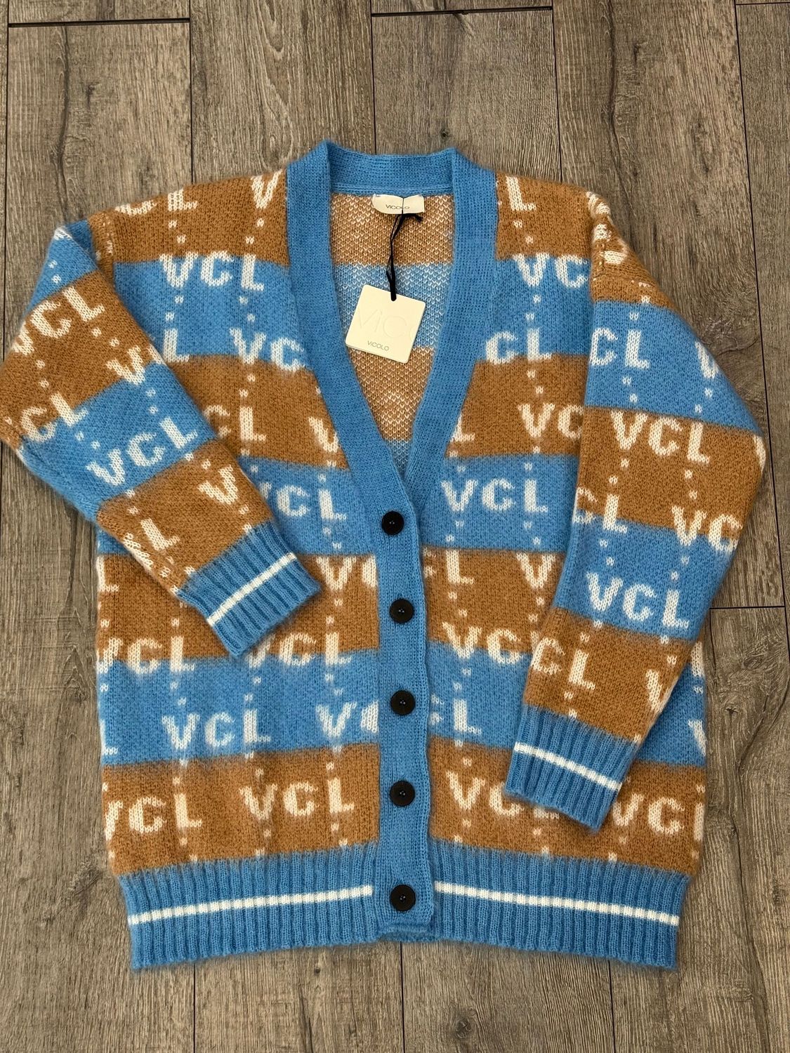 VICOLO Cardigan OVER SIZE Logo