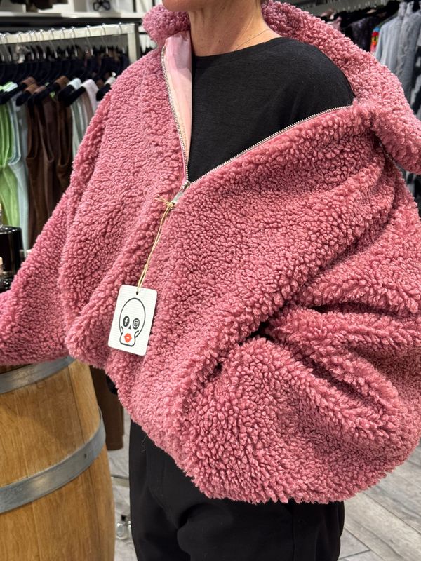 BOMBER Teddy ONE SIZE Rosa Antico