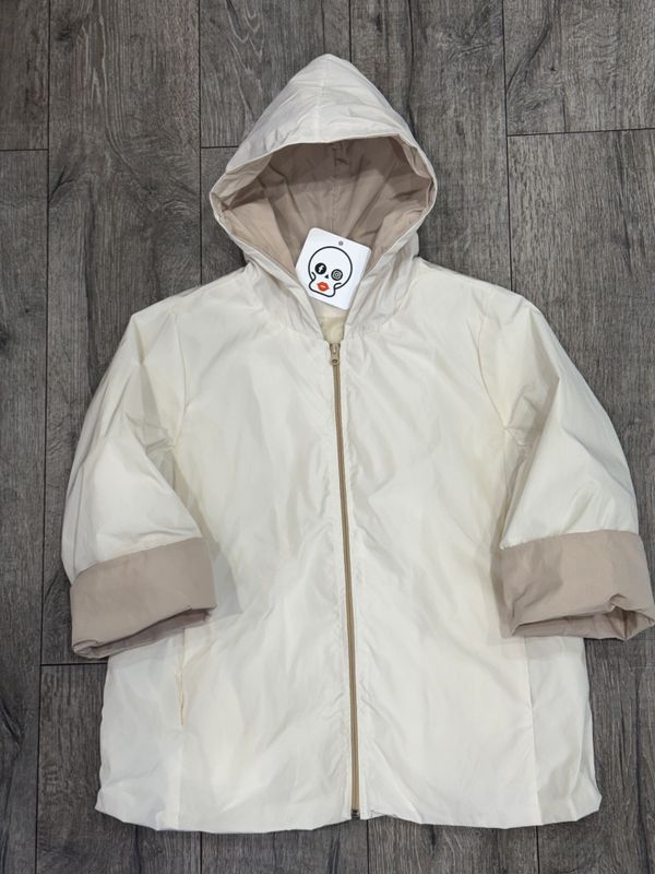 Giacca Nilon con cappuccio Taglia unica Avorio Beige