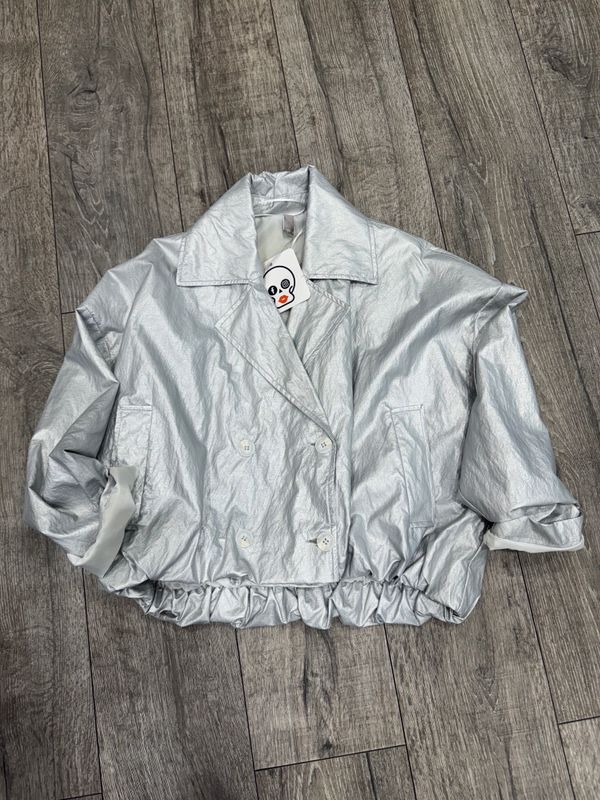 Bomber ecopelle Taglia unica Argento