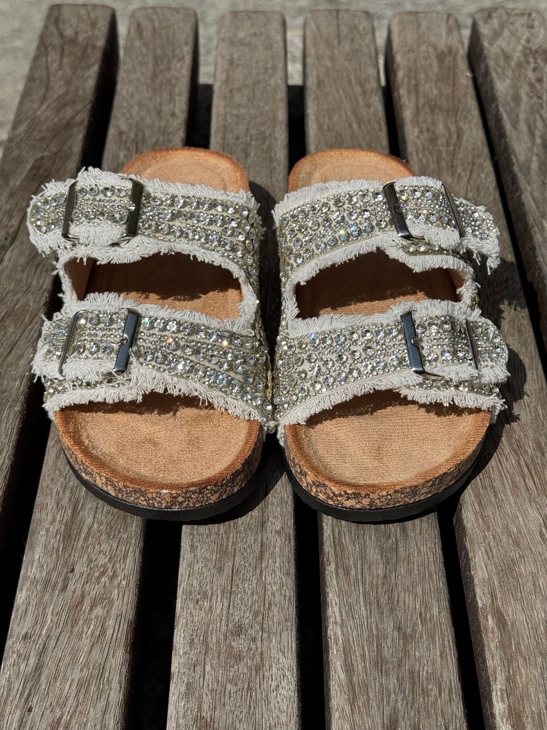 Ciabatta Fashion White STRASS