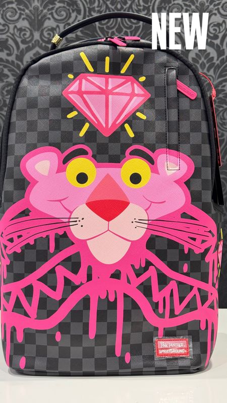BACKPACK Pink Panther Drippy Diamonds