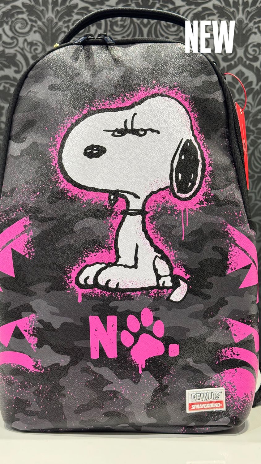 BACKPACK Snoopy Pink Stencil