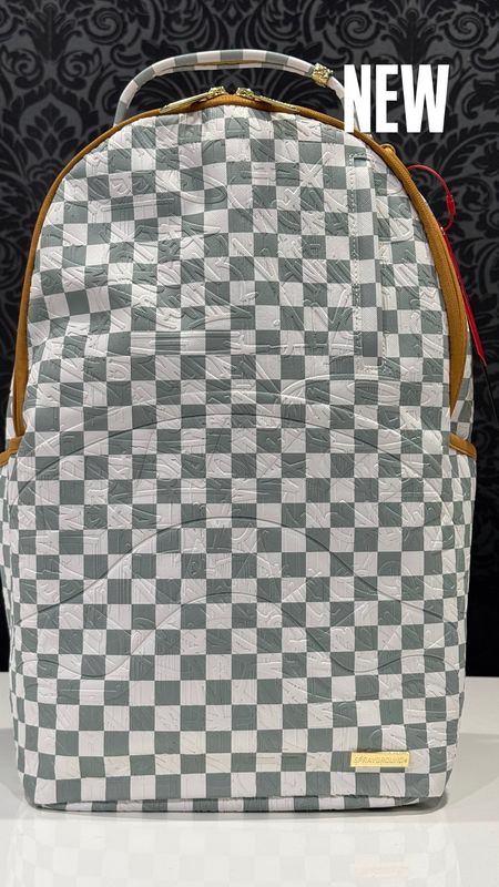 BACKPACK Graff Empossed Cream Check