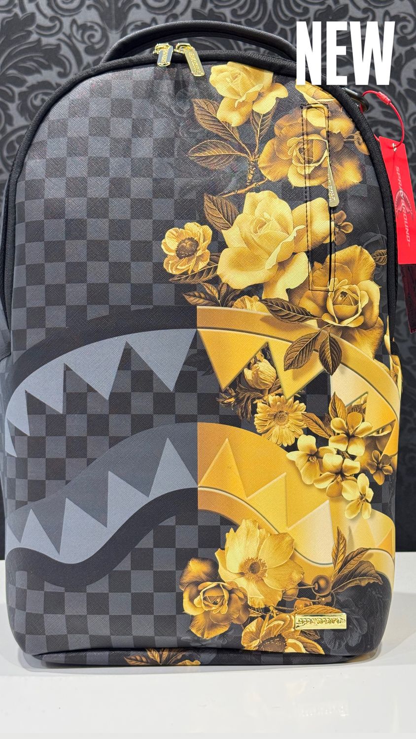 BACKPACK Gold Floral Remix