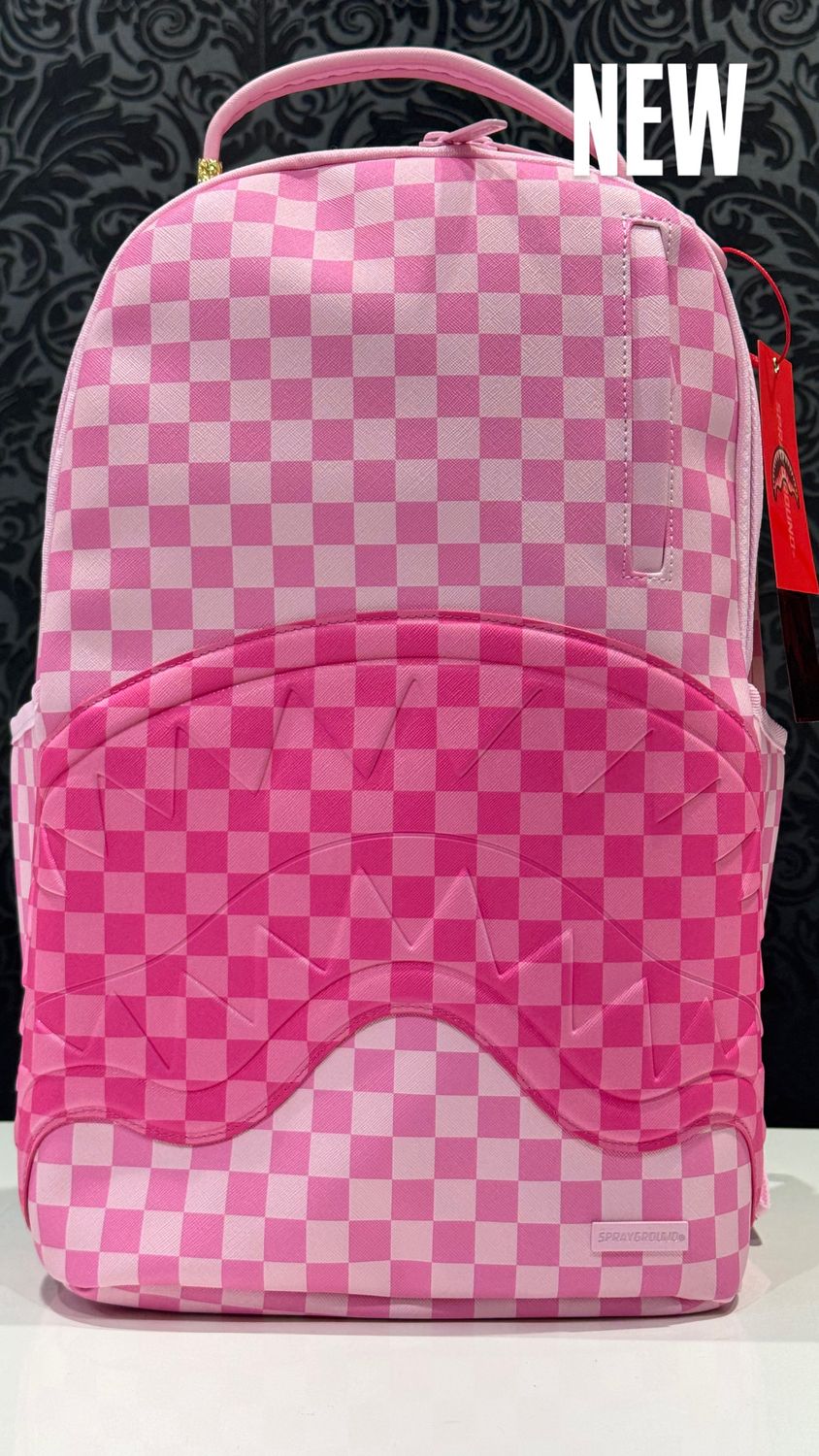 BACKPACK Pink Shark In Paris Patch