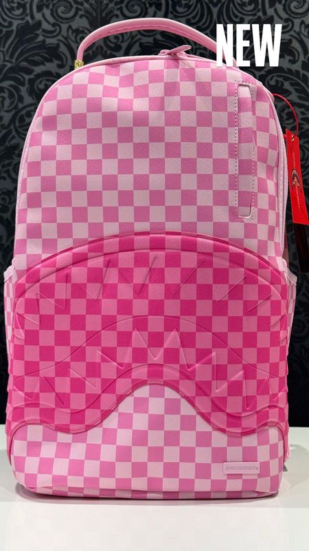 BACKPACK Pink Shark In Paris Patch