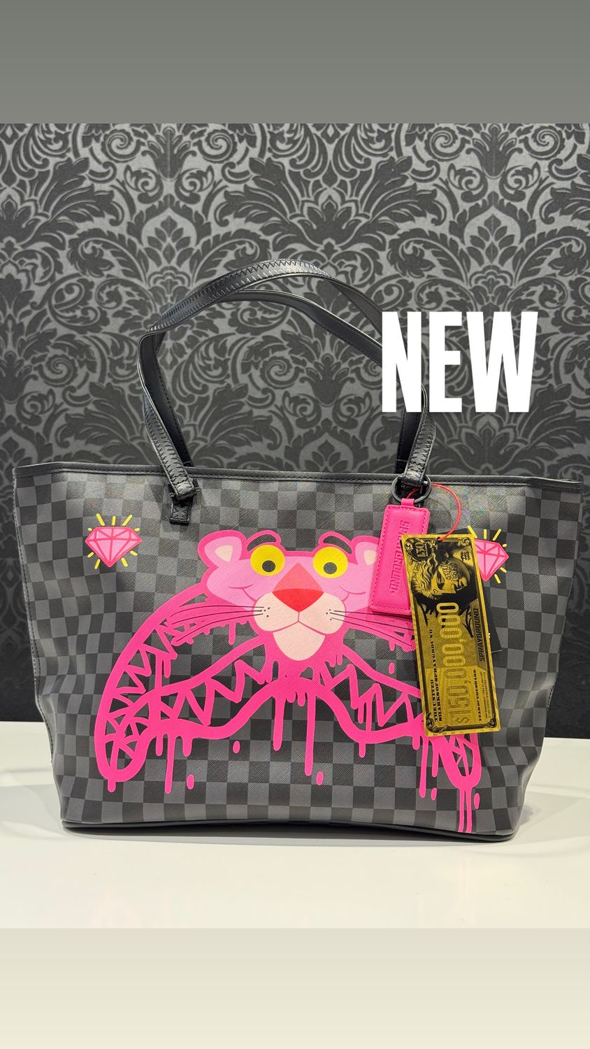 SHOPPER Pink Panther Drippy Diamons Tote