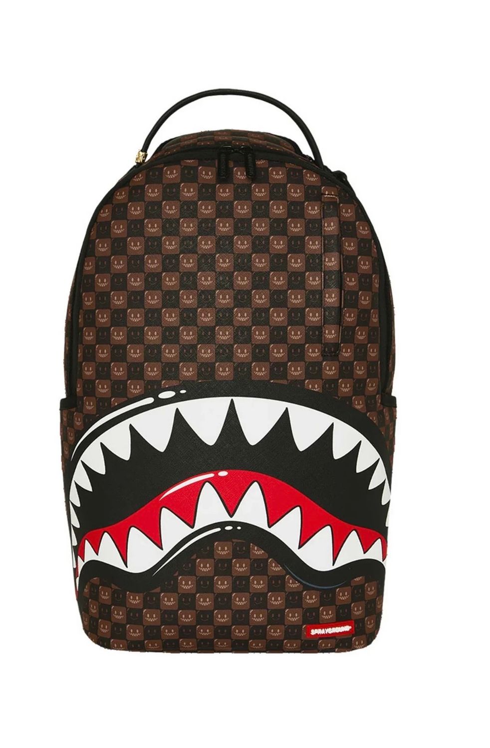 BACKPACK Sharks In Paris Wtf Bubble Brown Check