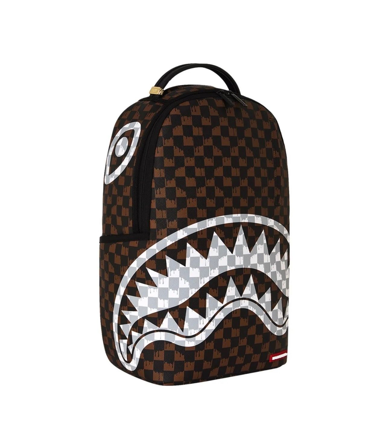 BACKPACK Brown And Cream Drip Check