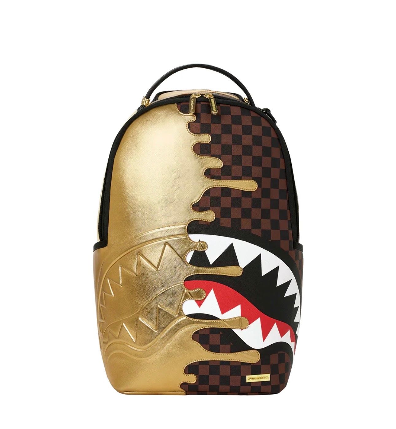 BACKPACK Shark In Paris Gold Drip