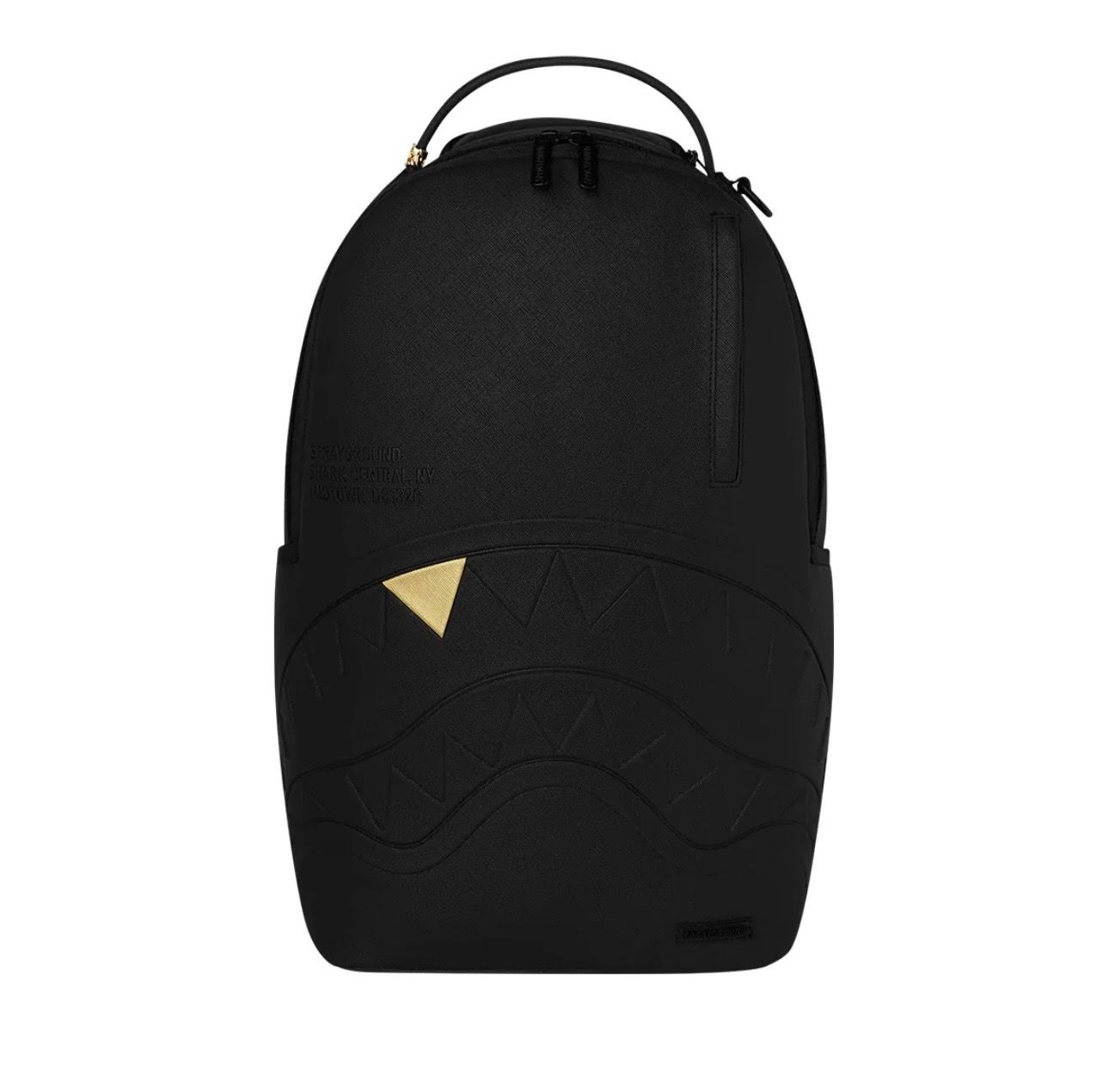 BACKPACK Blacked Out Embossed Gold Tooth