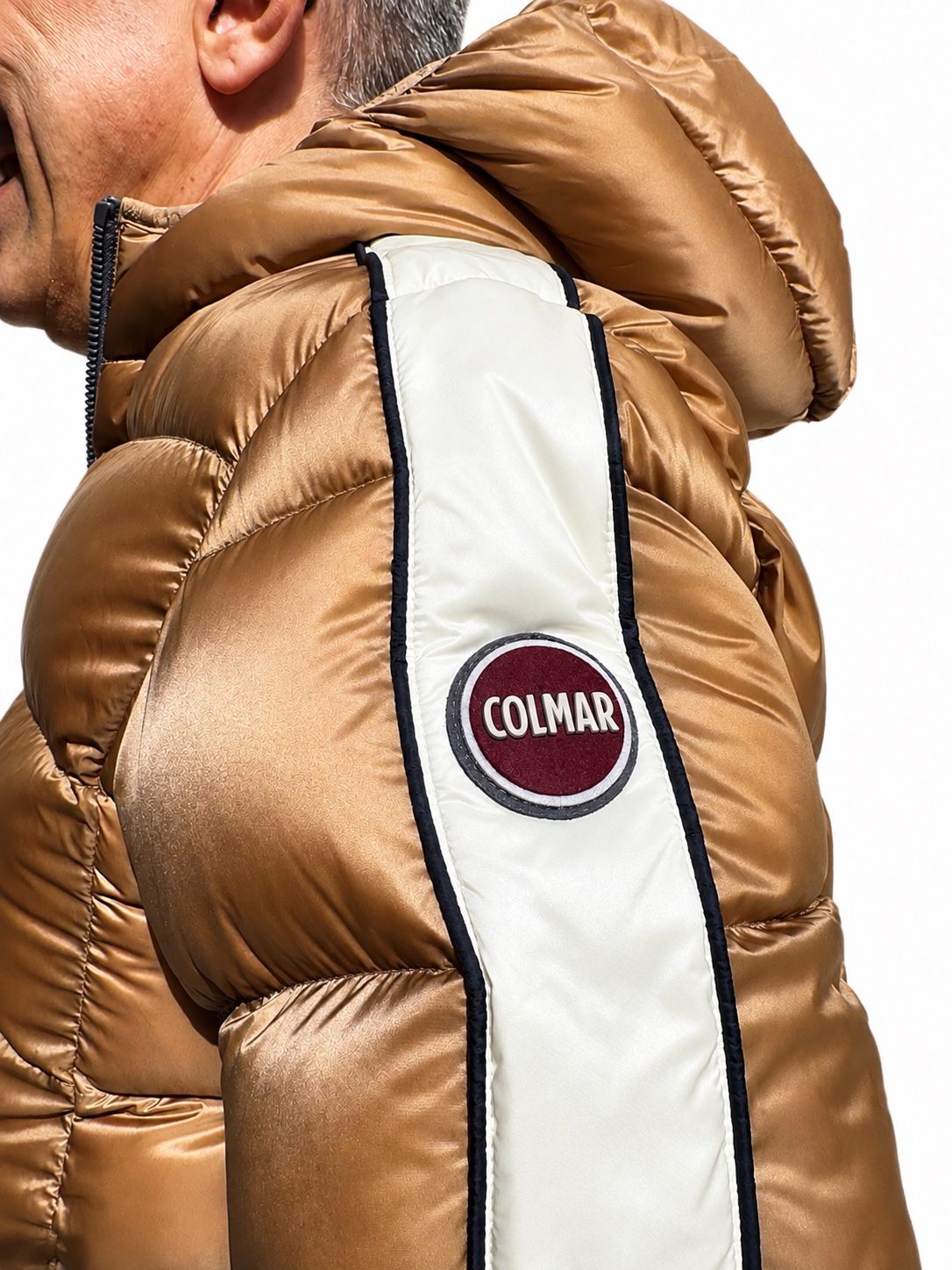 COLMAR Piumino Invernale Con Cappuccio Cammello
