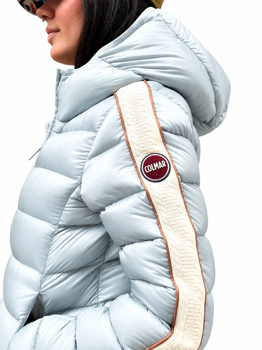 COLMAR Giacca Con Cappuccio Azzurro Polvere