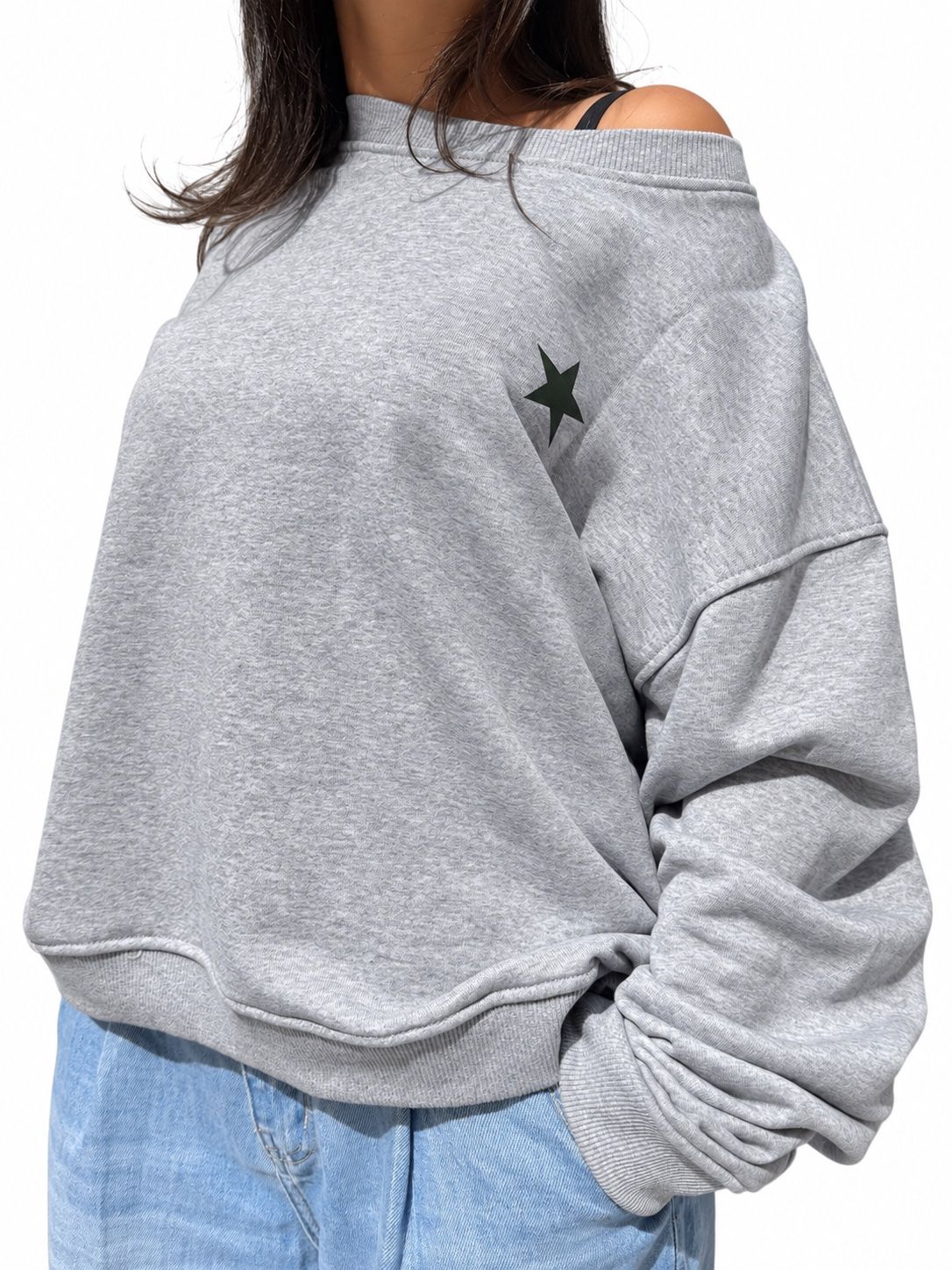 VICOLO FELPA One Size Stella  Stampa Verde