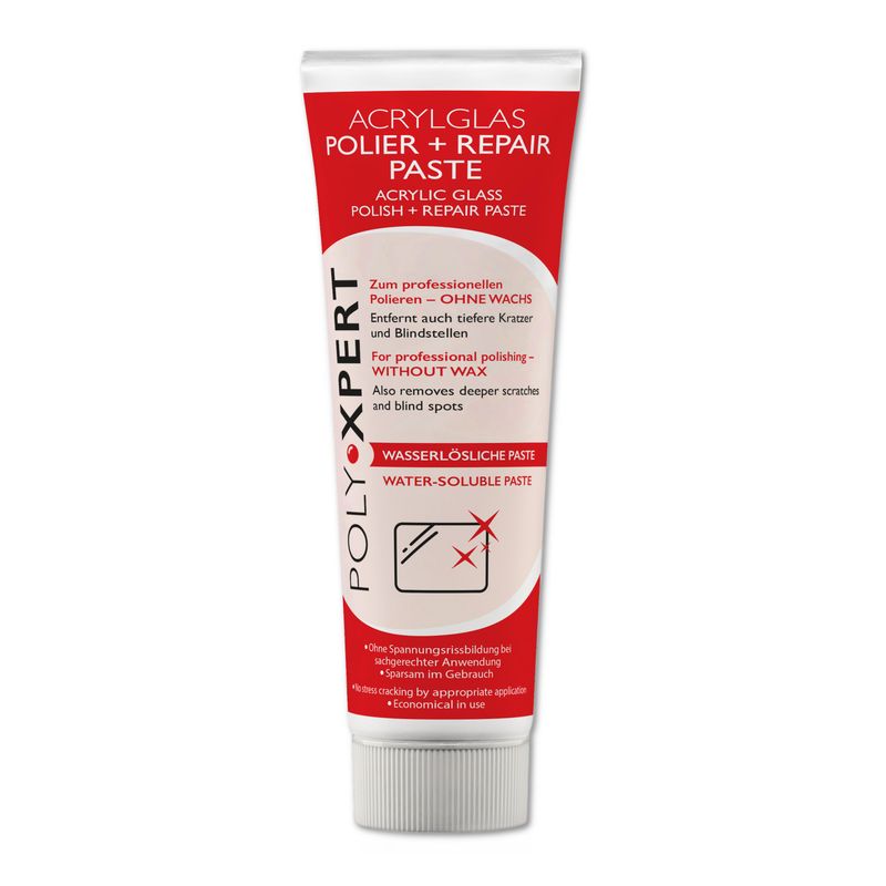 PolyXpert Polier und Repair Paste 75ml Tube für Acrylglas Kunststoff von Burnus Care