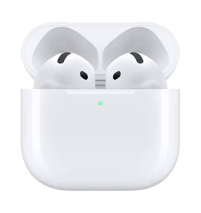 FairPods 4 med aktiv brusreducering (2024) med trådlöst laddningsetui (USB-C)