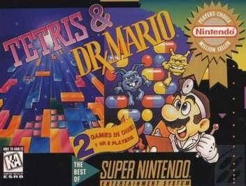 Tetris and Dr. Mario [Player&#39;s Choice] -SNES