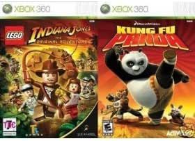Xbox 360 Lego Indiana Jones &amp; Kung Fu Panda Bundle
