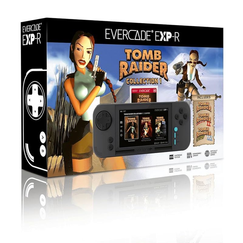 Evercade EXP-R Console with Tomb Raider Collection
