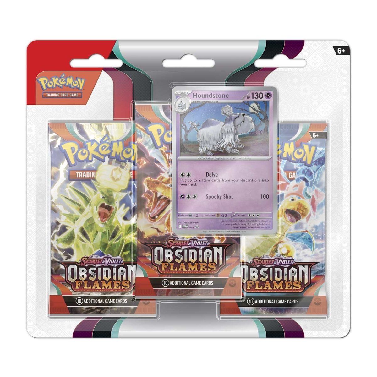 Pokemon SV3 Obsidian Flames 3PK Blister (Greavard)