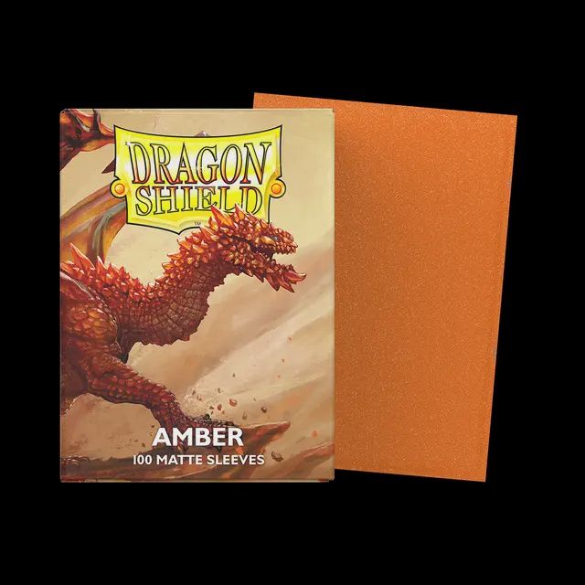 Dragon Shield Sleeves Matte Amber 100CT