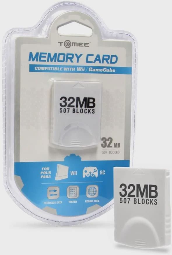 Wii &amp; GameCube 32MB Memory Card (Tomee)