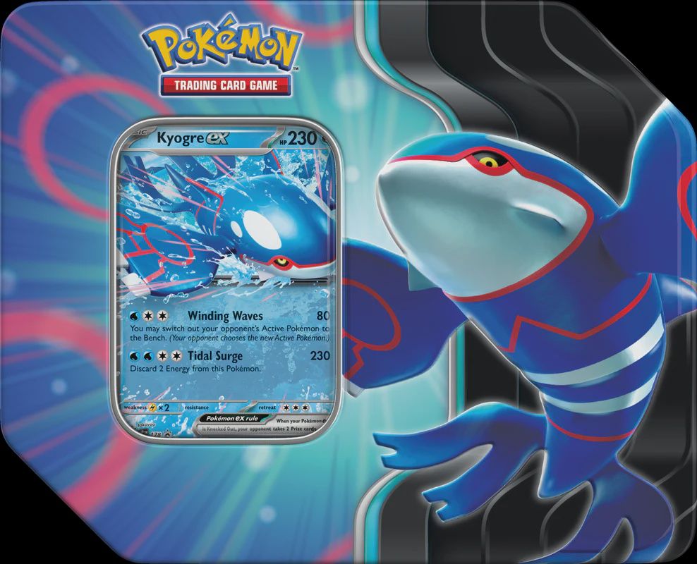 Pokemon Azure Legends Tin (Kyogre EX)