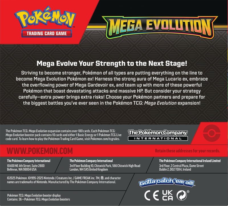 Pokemon Mega Evolution Booster Box (Enhanced)
