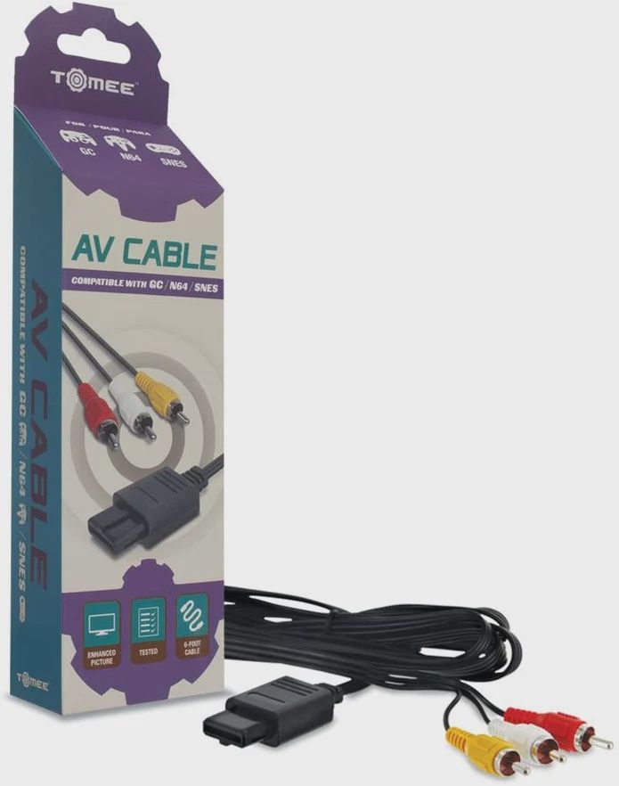 AV CABLE N64/NES/GAMECUBE TOMEE