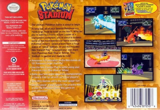 Pokemon Stadium - N64