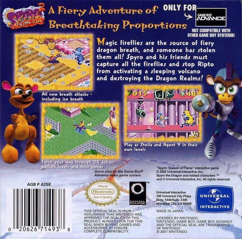 Spyro 2 Season of Flame - GBA