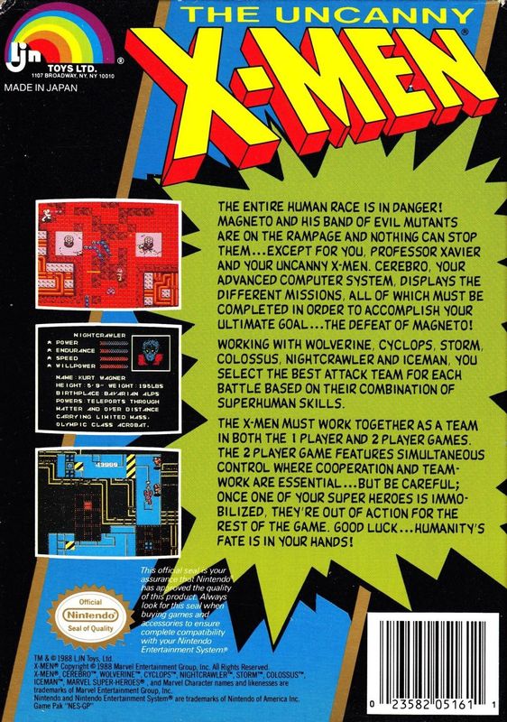 The Uncanny X-Men - NES