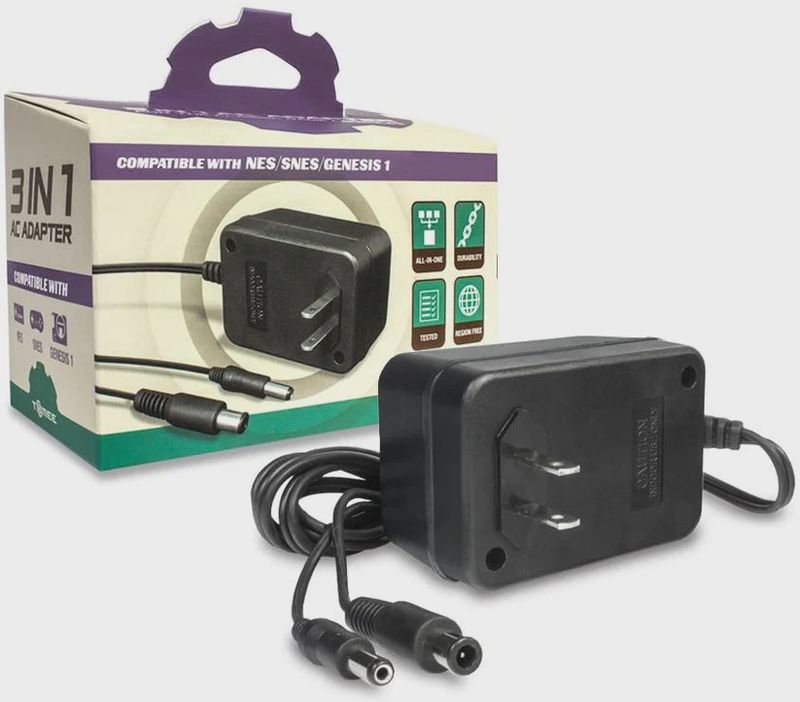3 IN 1 AC Adapter NES / SNES / Genesis