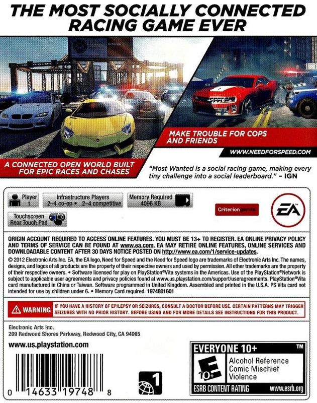 Need for Speed Most Wanted - PSV
