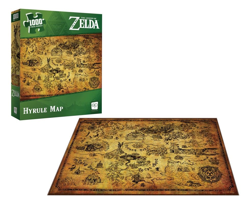 The Legend of Zelda Hyrule Map 1000 Pc Puzzle