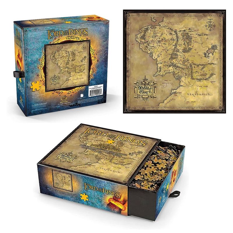 Lord of The Rings Map of Middle Earth 1000 Pc Puzzle