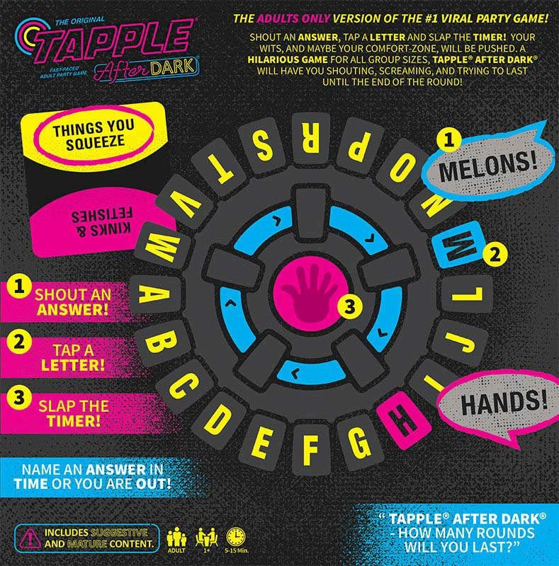 The Original Tapple After Dark Party Game