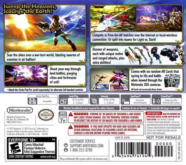 Kid Icarus Uprising - 3DS