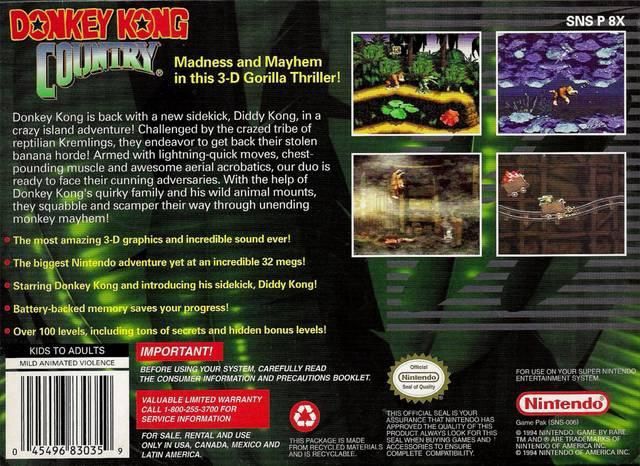 Donkey Kong Country - SNES